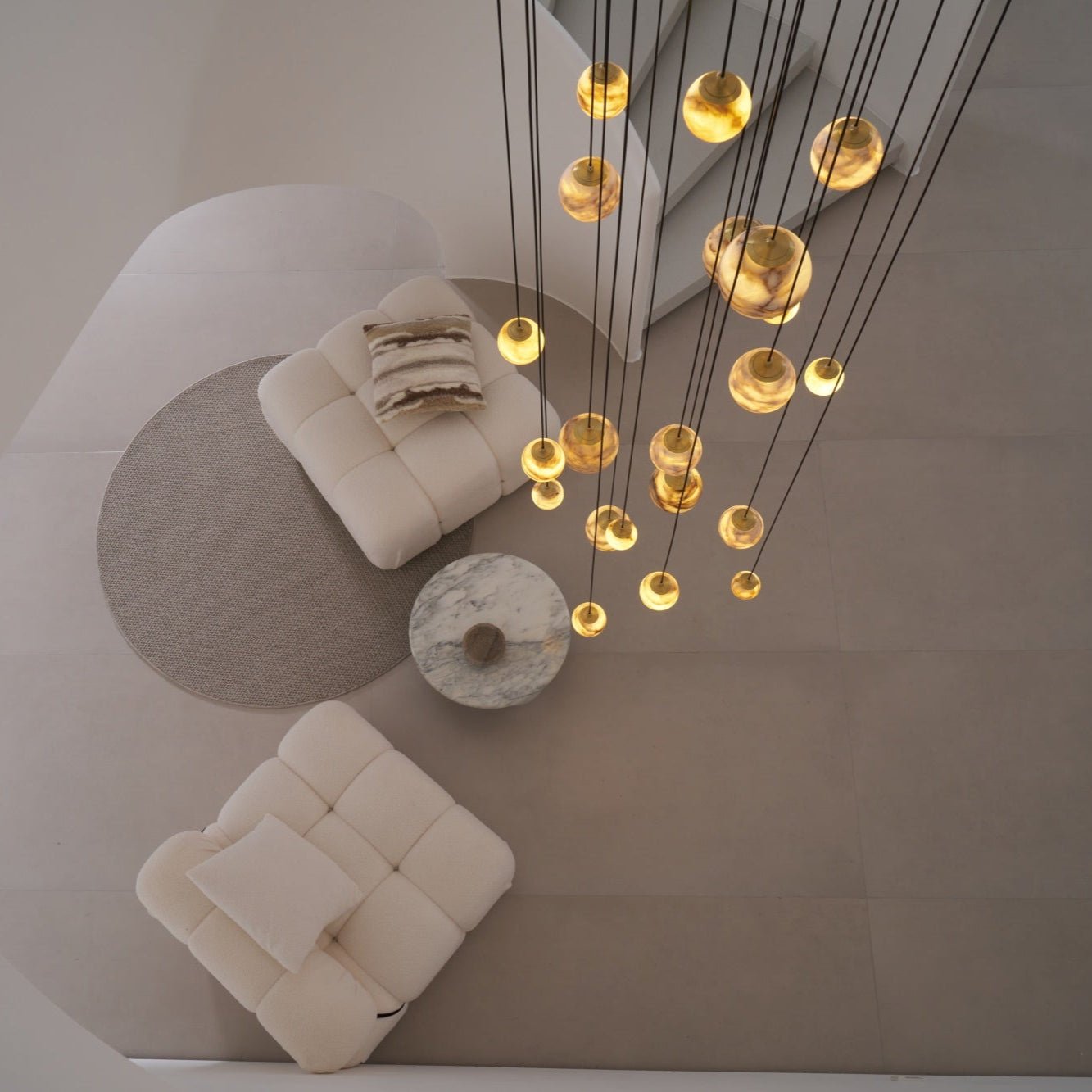 Sultana Alabaster Cluster Chandelier