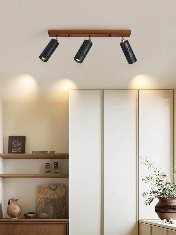 Volcanic Wood Trio Ceiling Spot