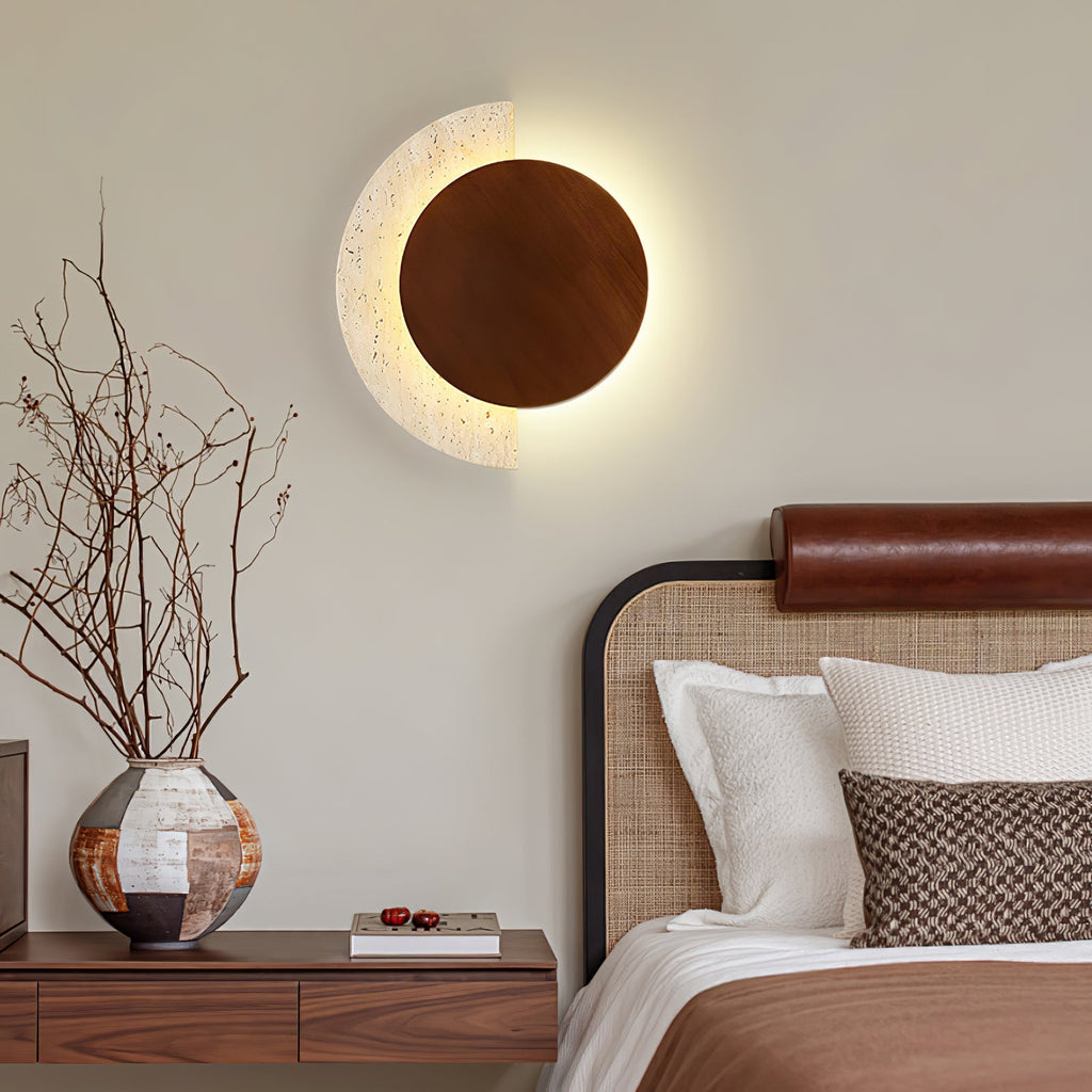 Crescent Halo Plug-in Wall Sconce