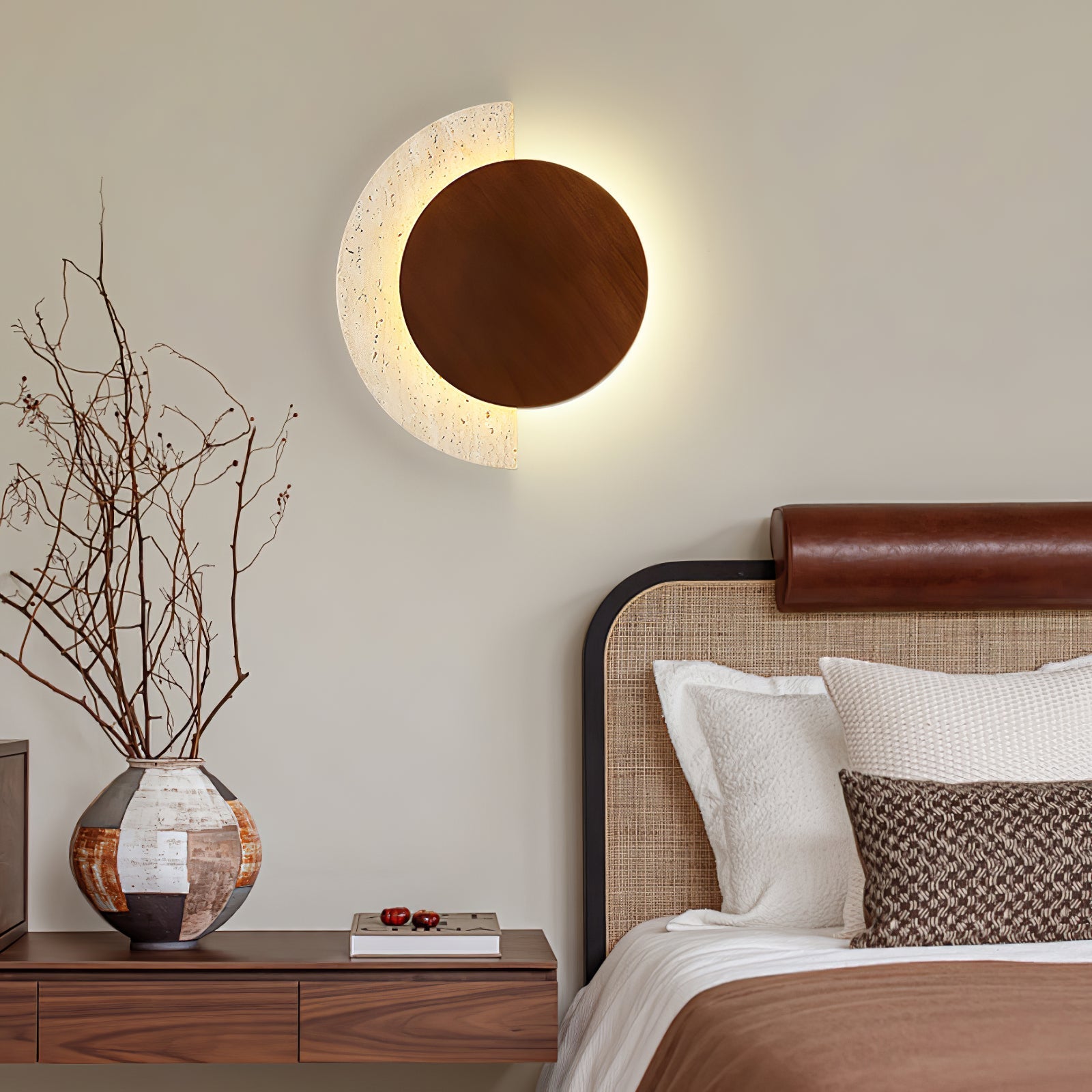 Crescent Halo Plug-in Wall Sconce