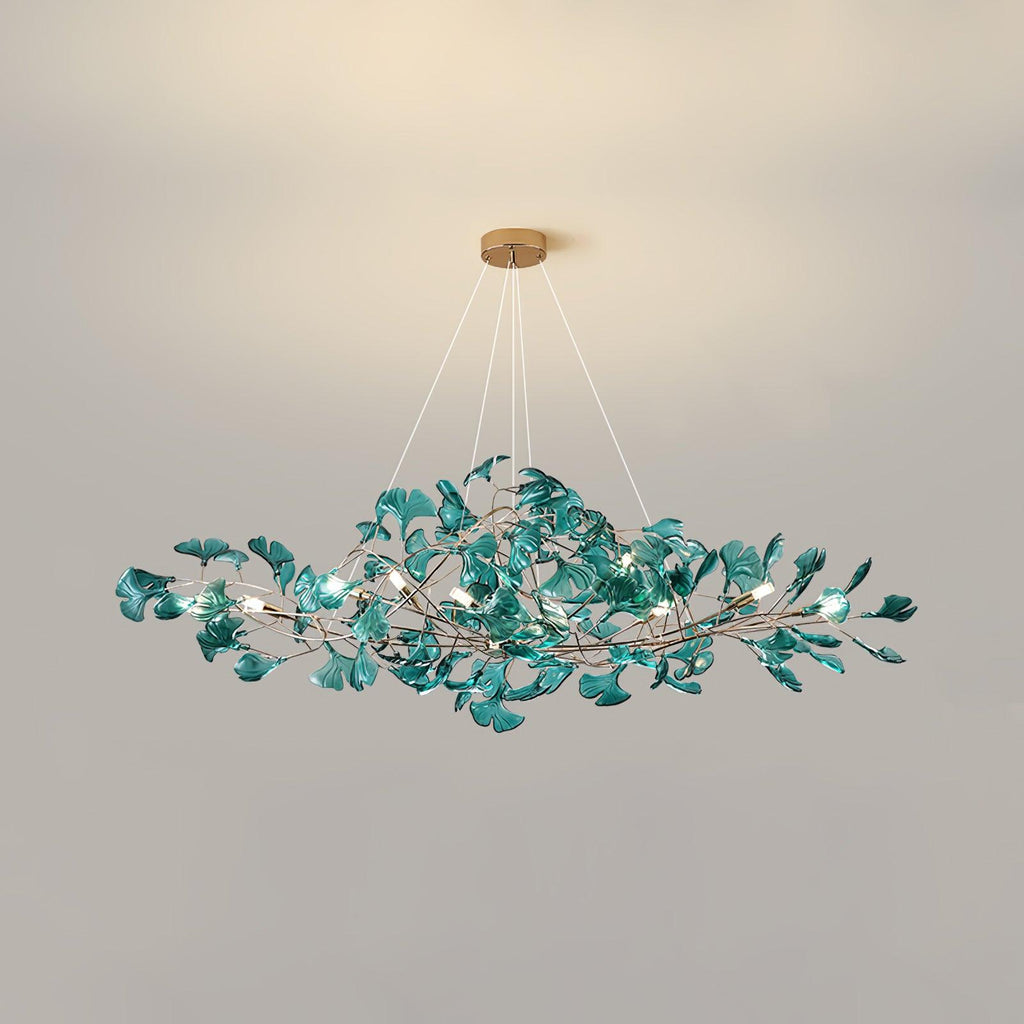 Acrylic Ginkgo Leaf Chandelier