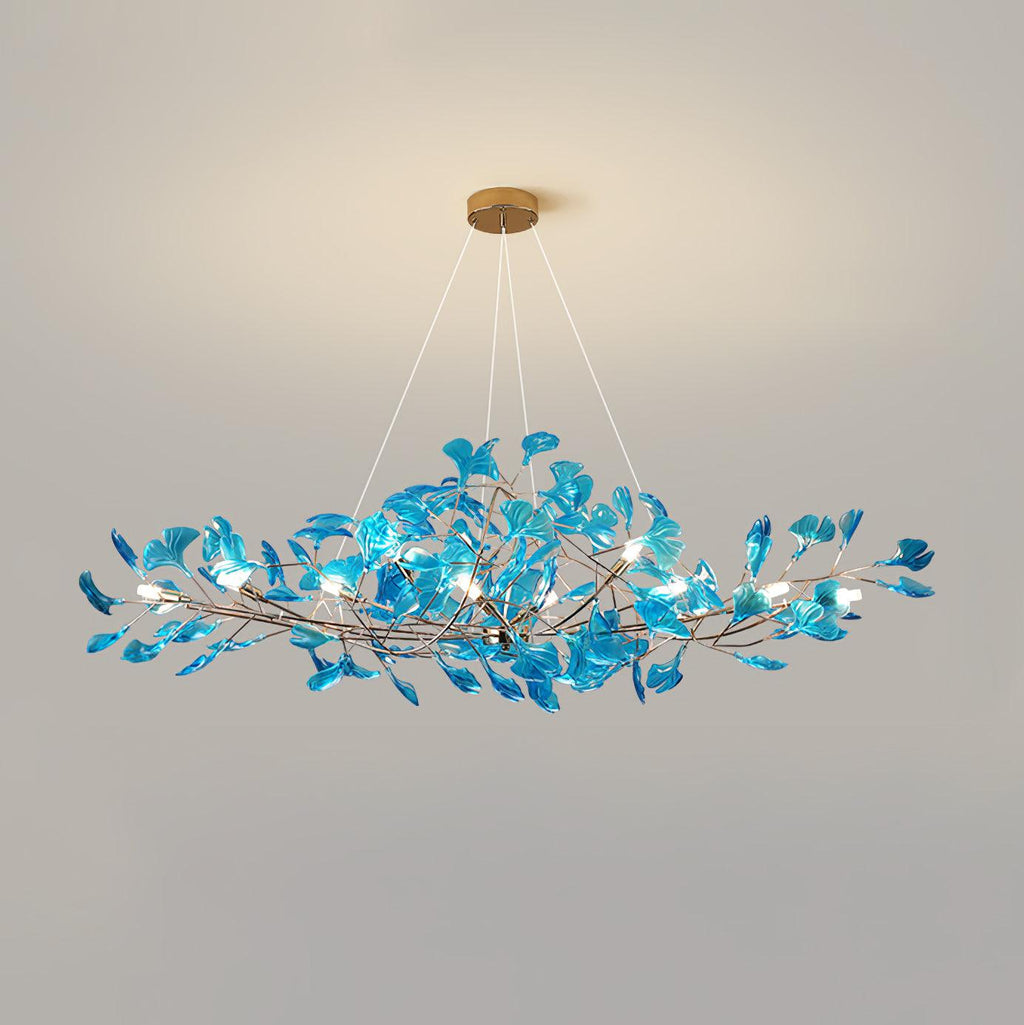 Acrylic Ginkgo Leaf Chandelier