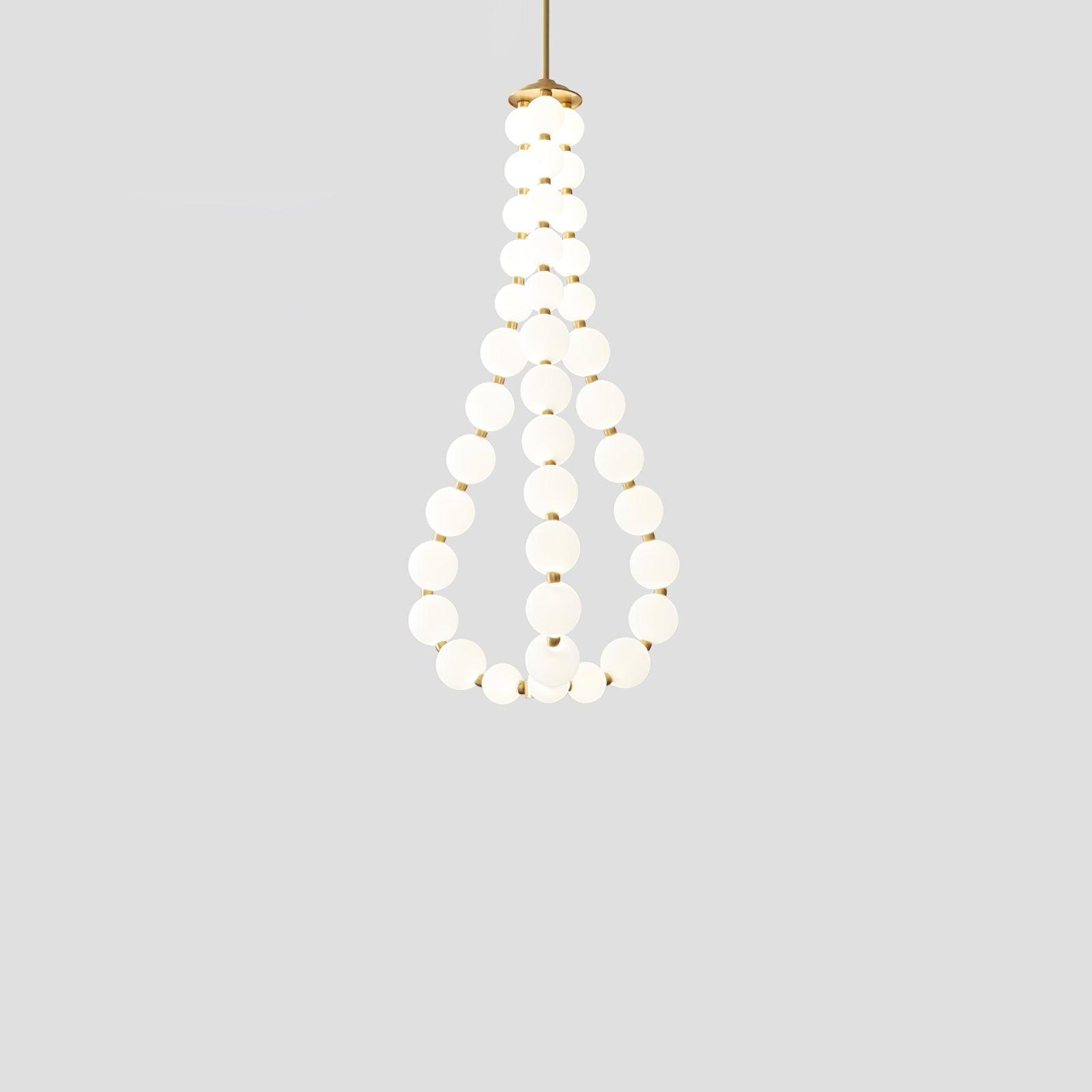 Acrylic Pearl Necklace Chandelier