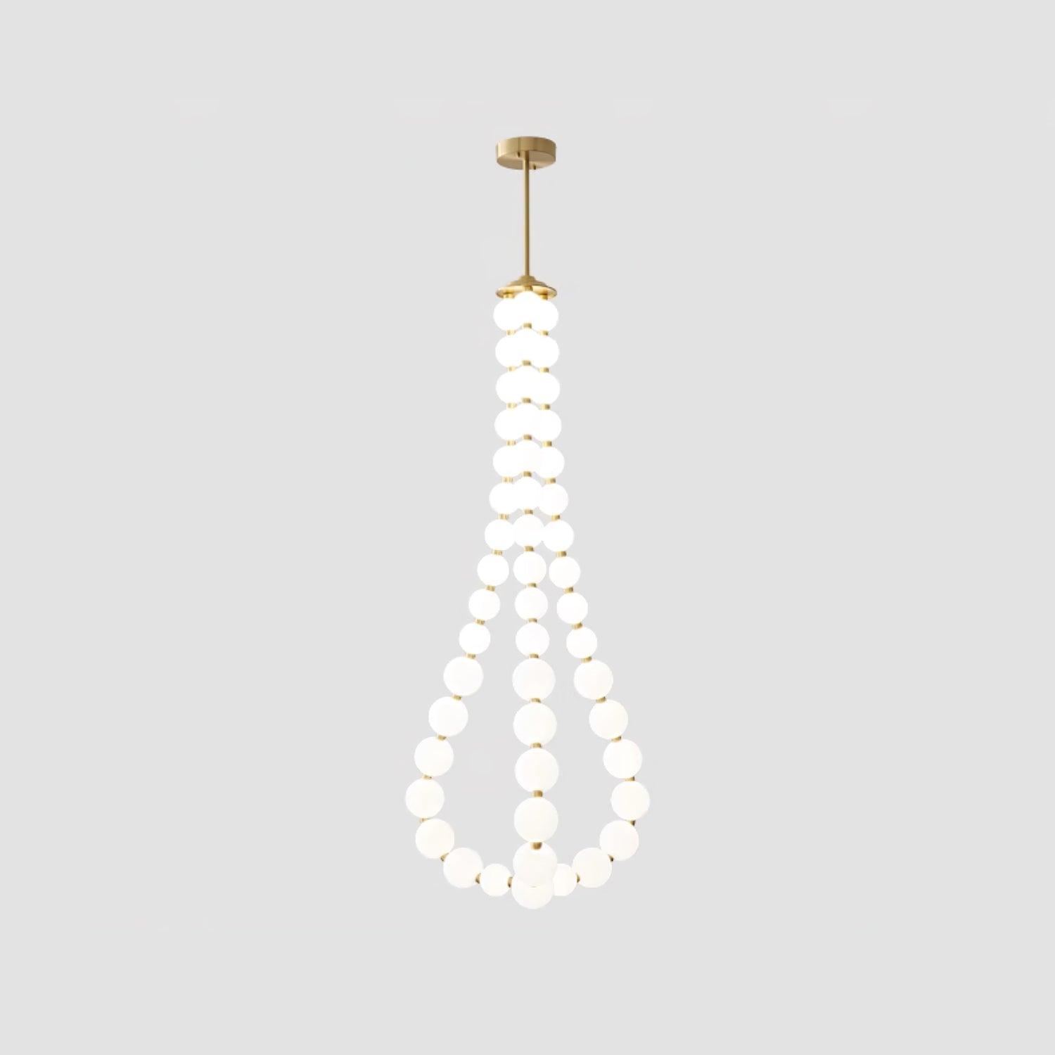 Acrylic Pearl Necklace Chandelier