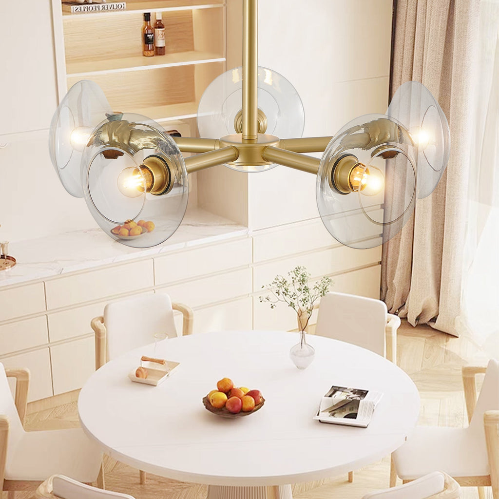 Aenor Gold Sputnik Chandelier