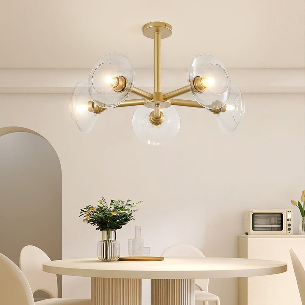 Aenor Gold Sputnik Chandelier