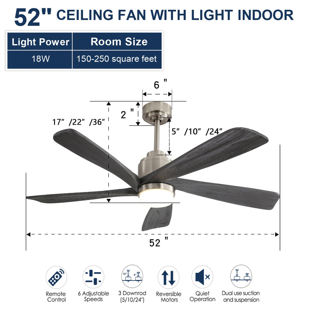 Aeris Modern Ceiling Fan Light