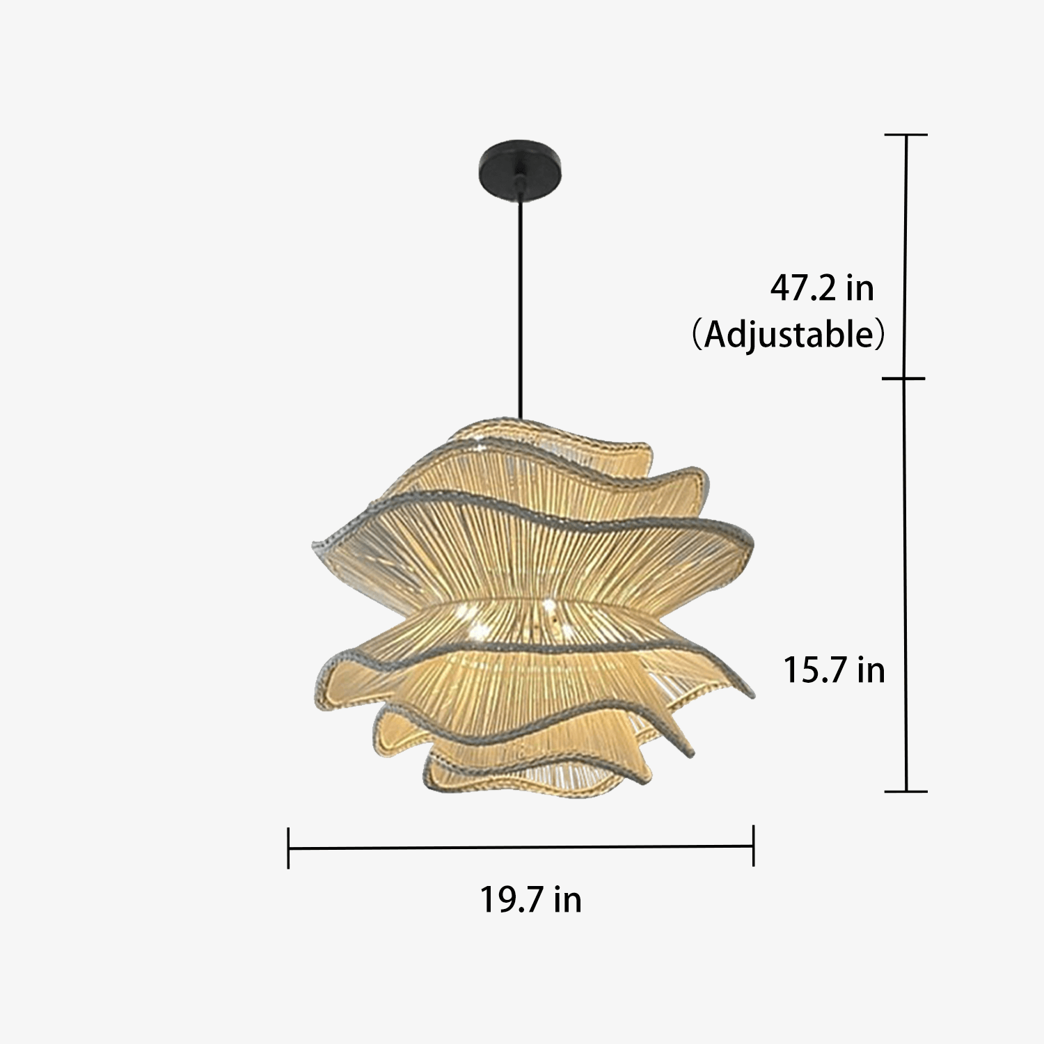 Afterglow Rattan Woven Pendant Light - ZozHome