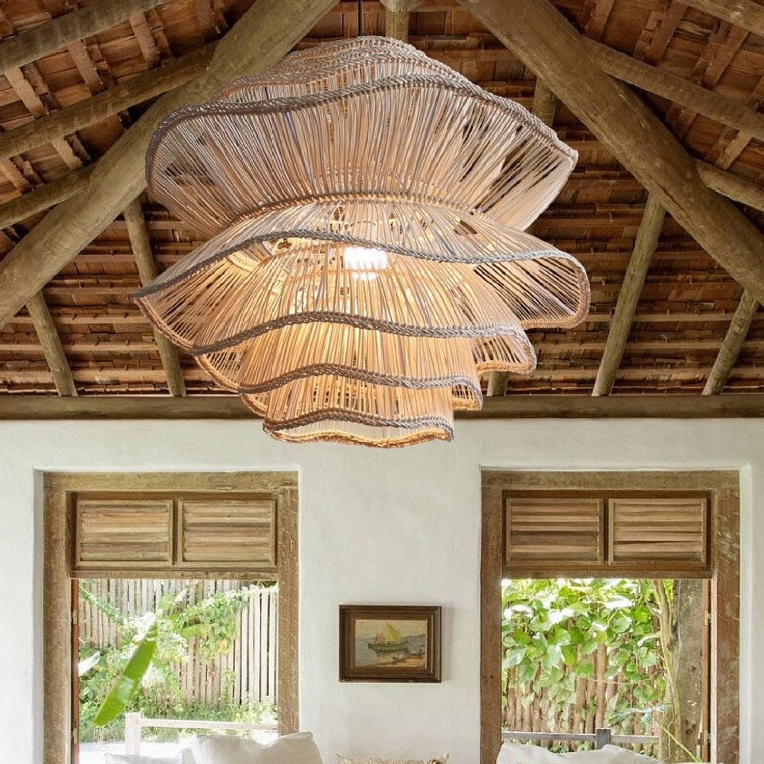 Afterglow Rattan Woven Pendant Light
