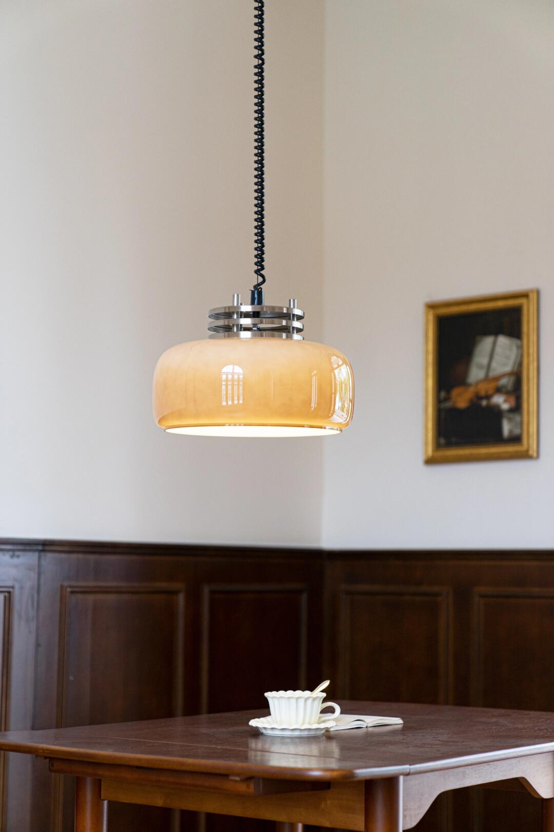 Amber Glow Pendant Light