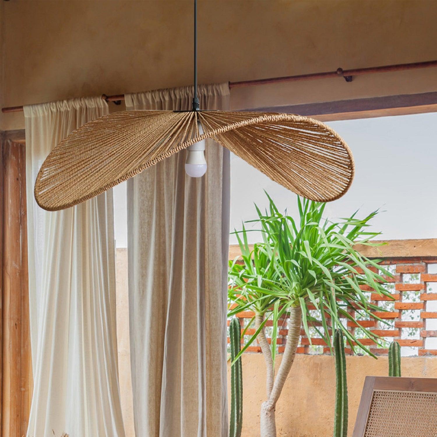 Ancient Rhyme Rattan Woven Pendant Light