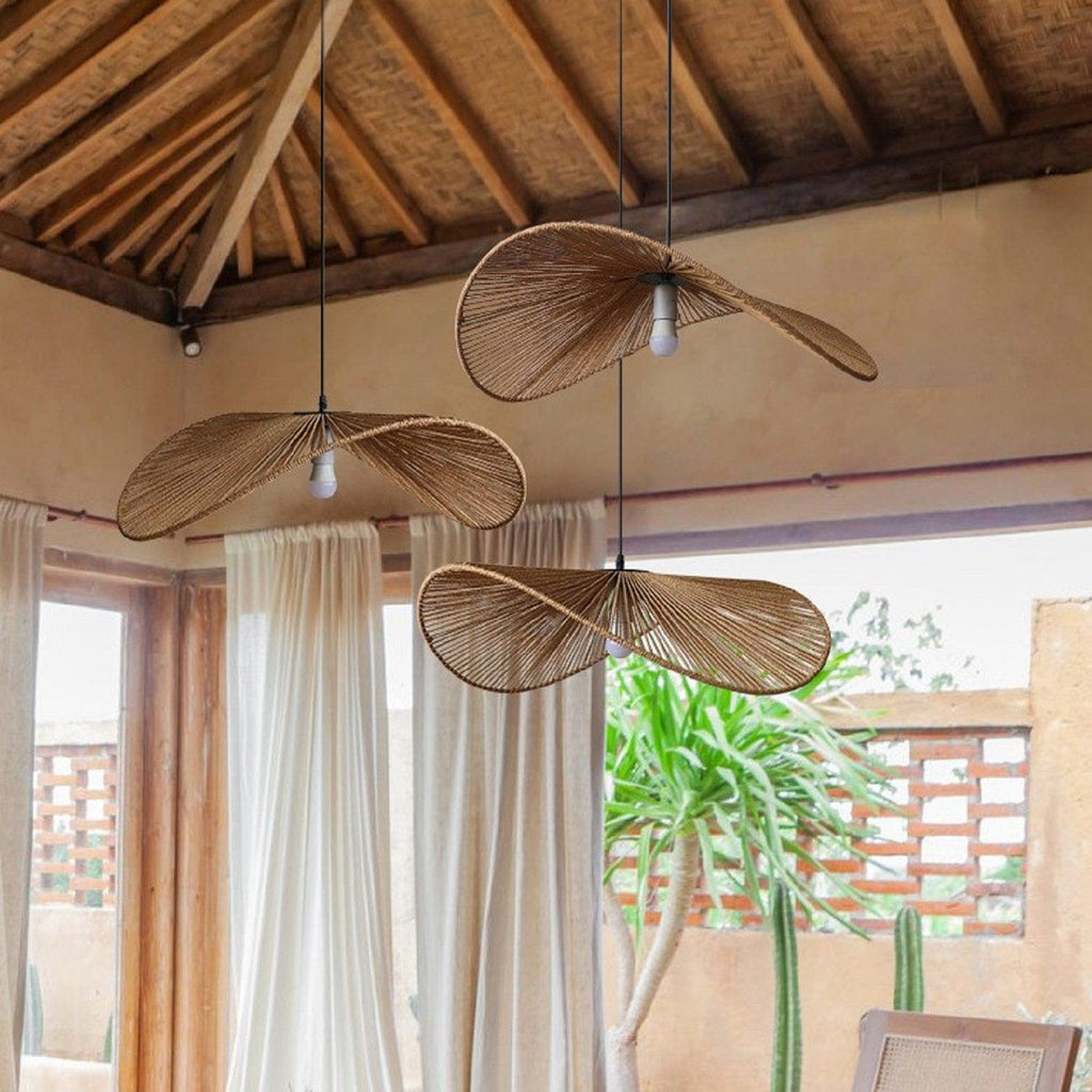 Ancient Rhyme Rattan Woven Pendant Light