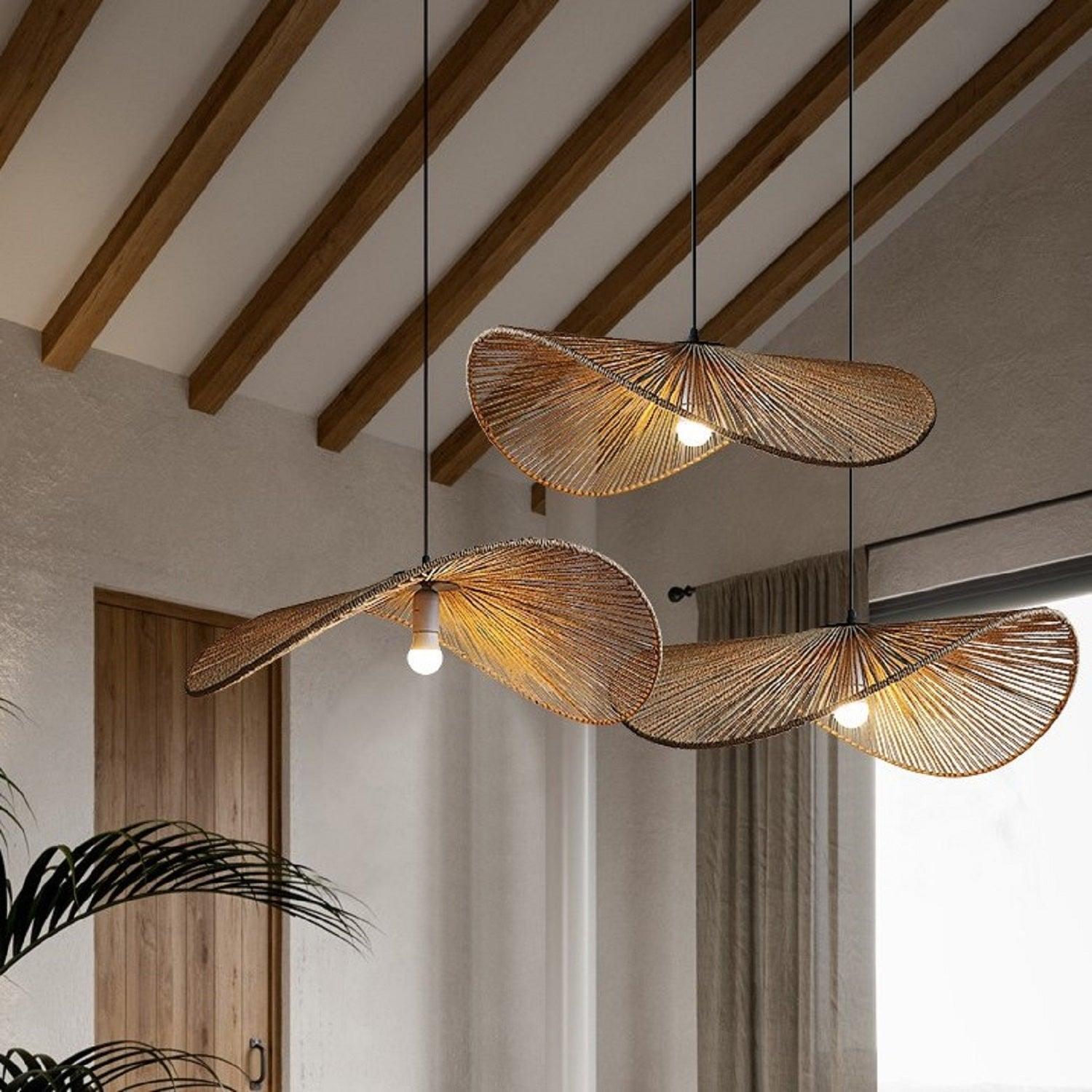 Ancient Rhyme Rattan Woven Pendant Light