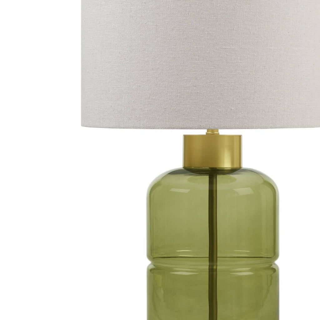 Aqua Serenity Green Glass Table Lamp