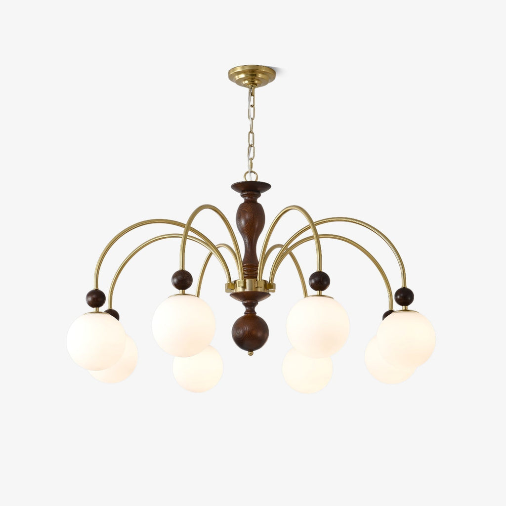 Archway Walnut Color Chandelier