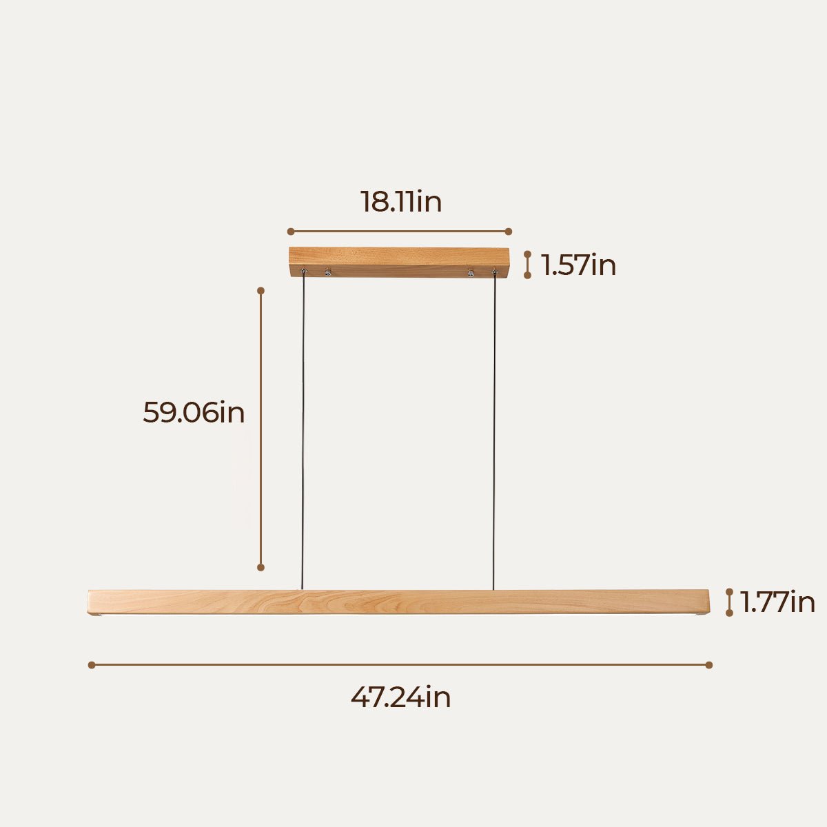 Arden Wood Dining Pendant Light