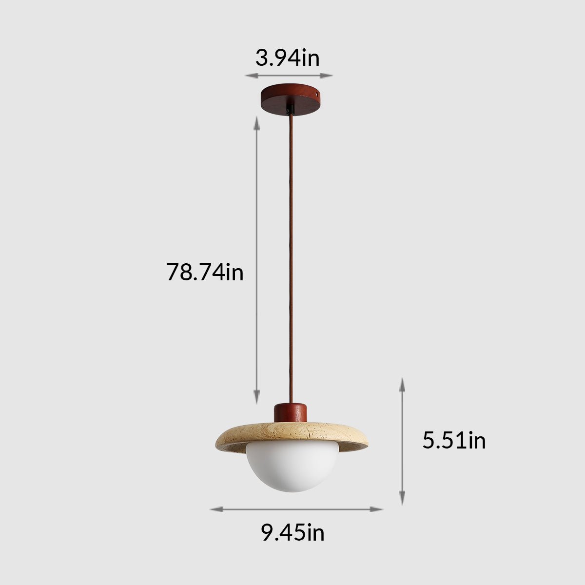 Ashen Pendant Light