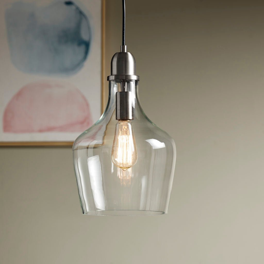 Auburn Bell Glass Pendant Light B