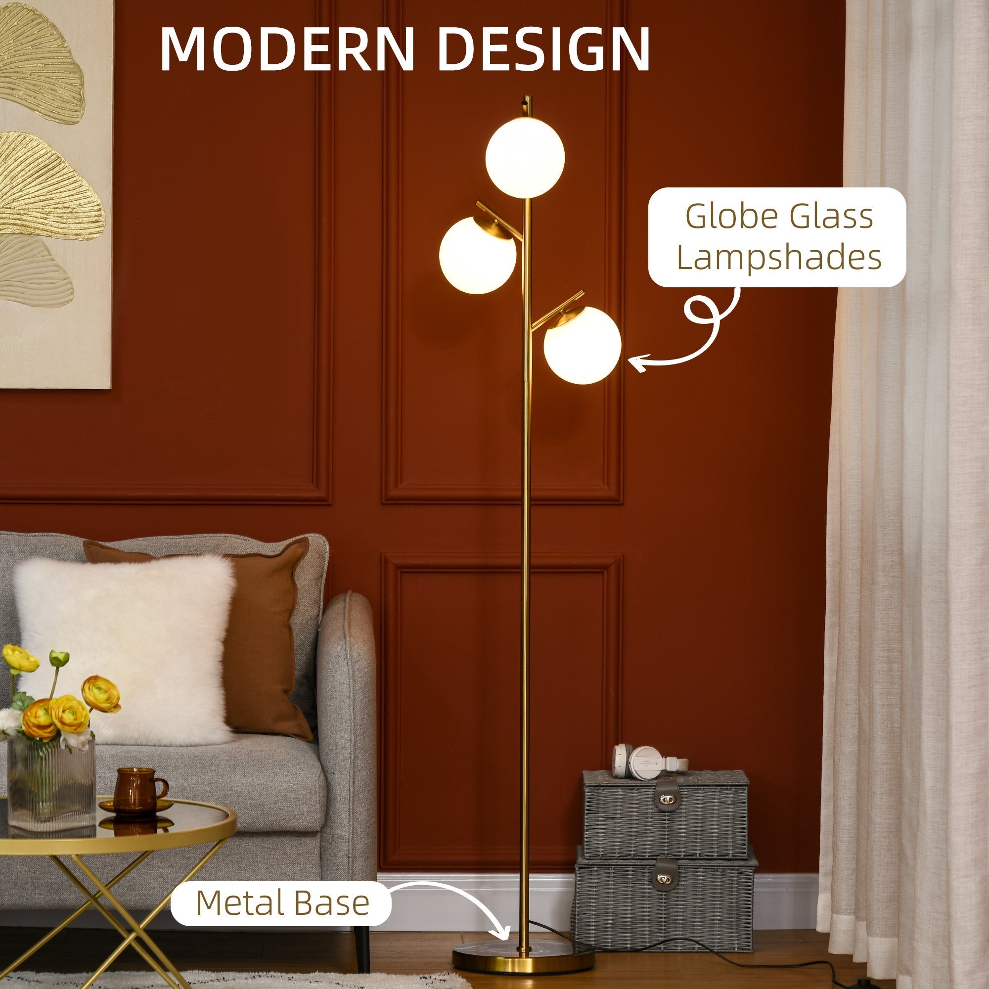 Aurelian Globe floor Lamp