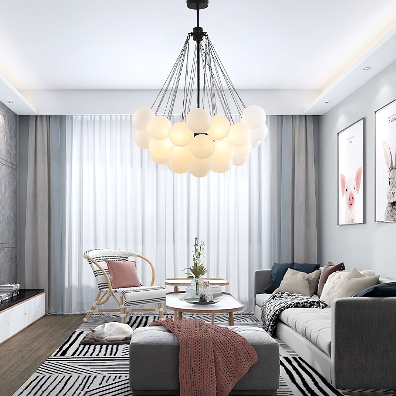 Aurora Sphere Chandelier