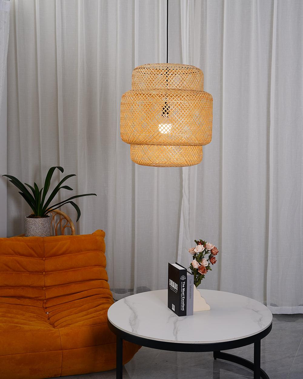 Bamboo Weaving Pendant Light