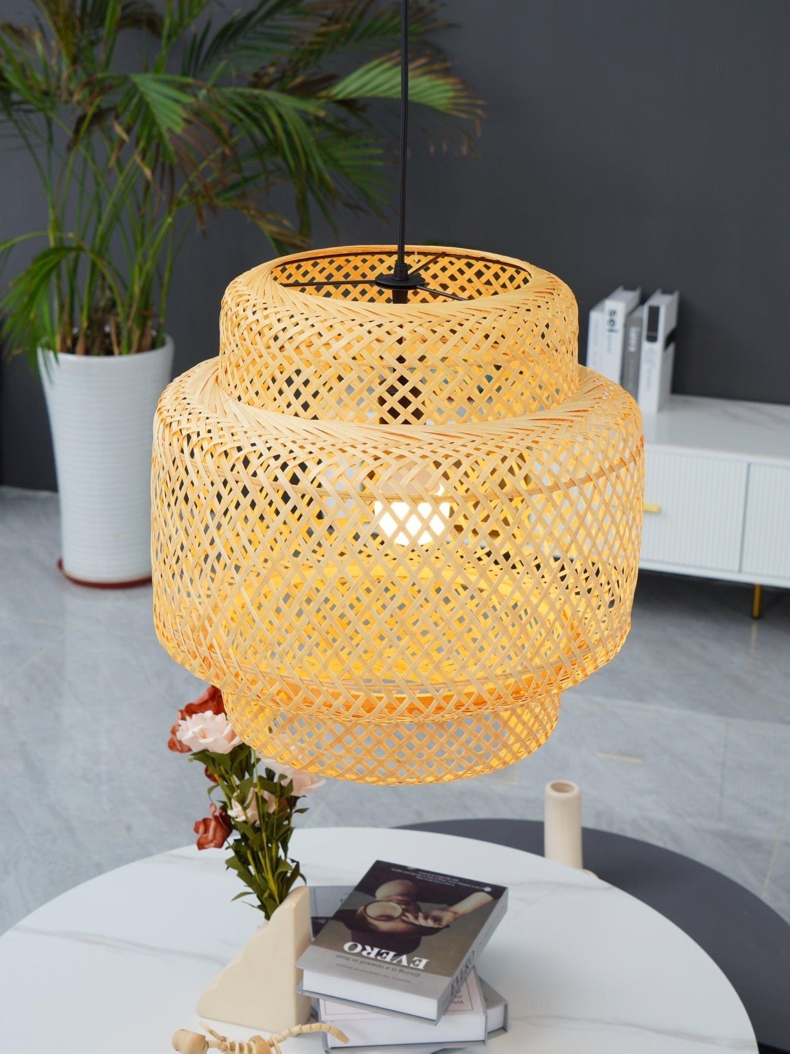 Bamboo Weaving Pendant Light
