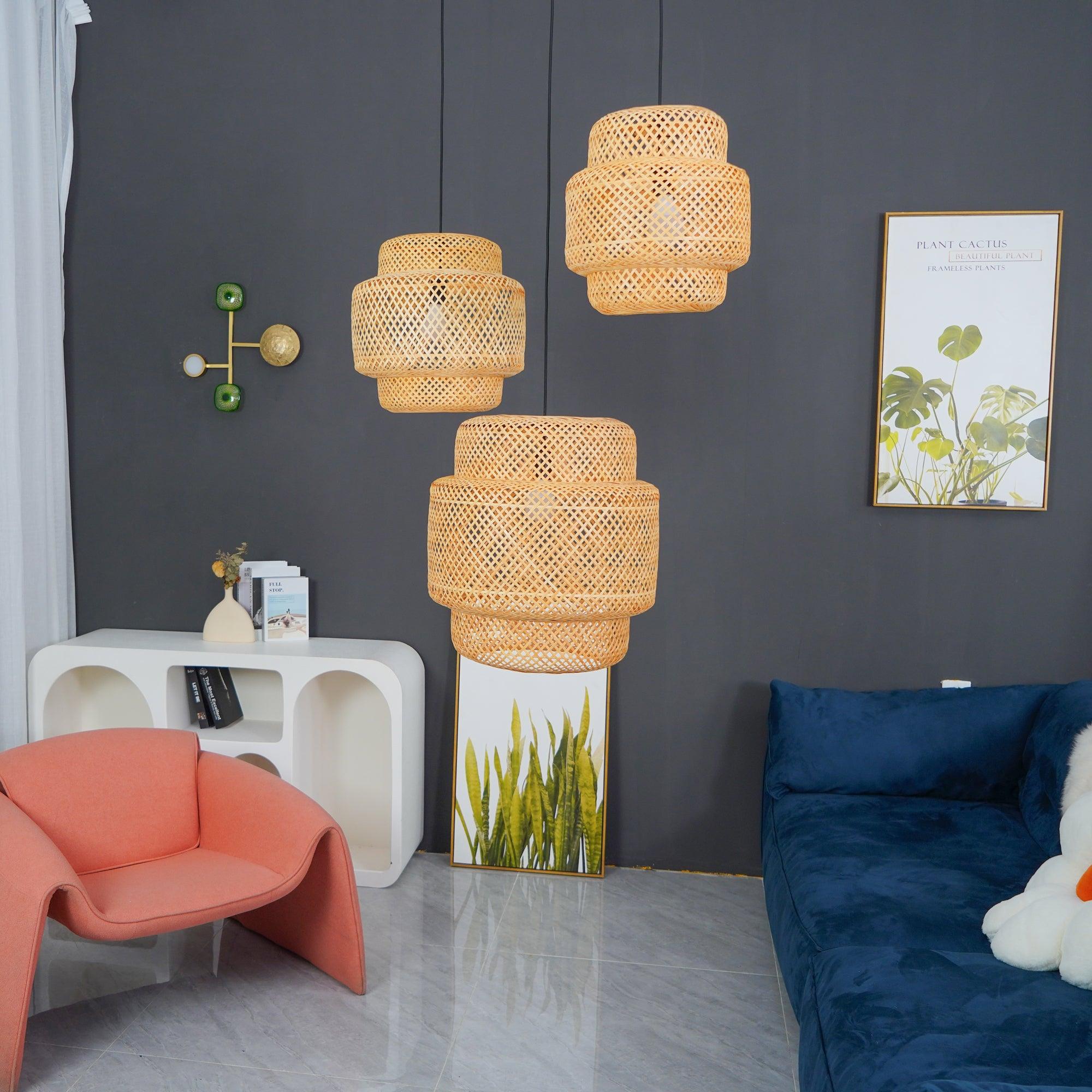 Bamboo Weaving Pendant Light