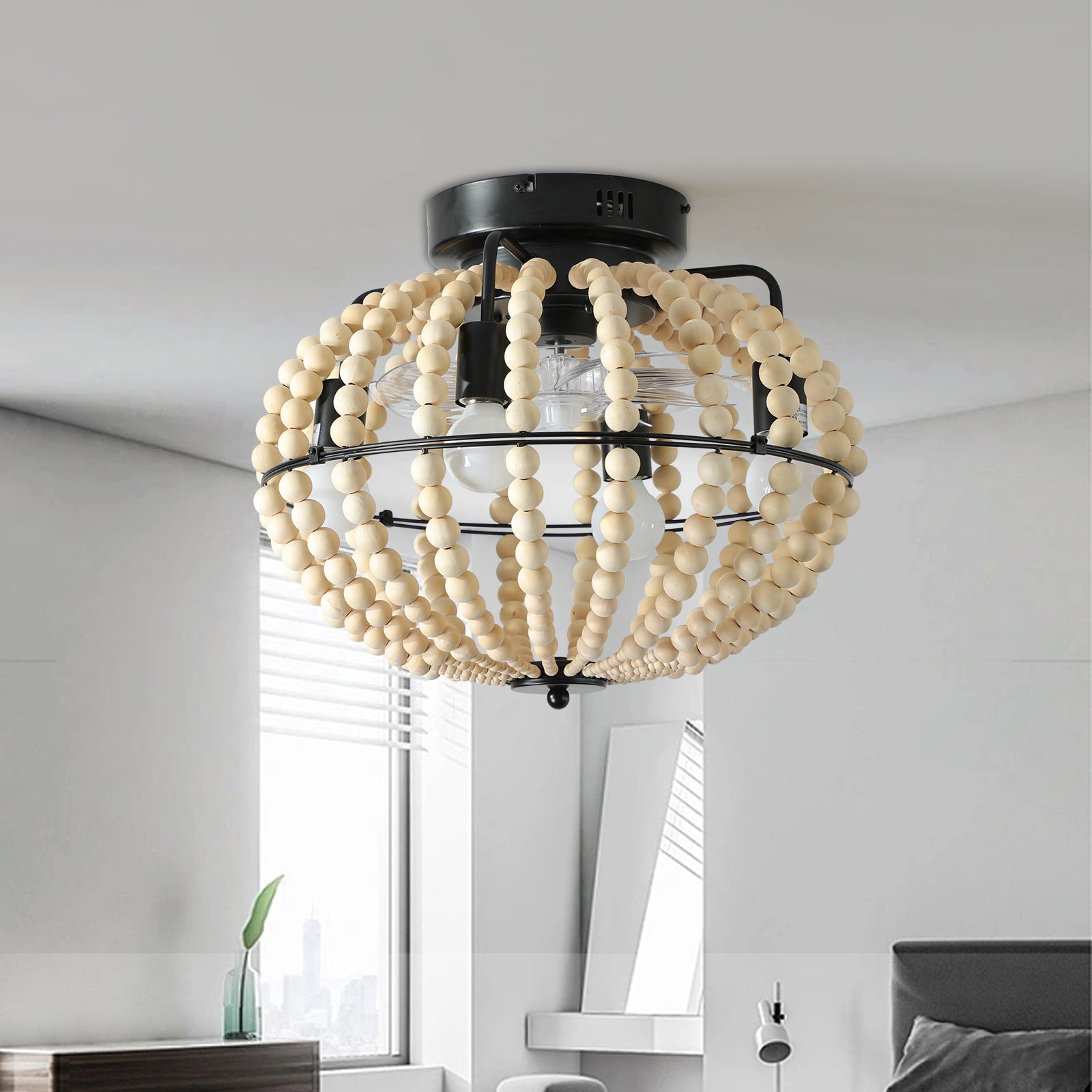 Beaded Fan Light