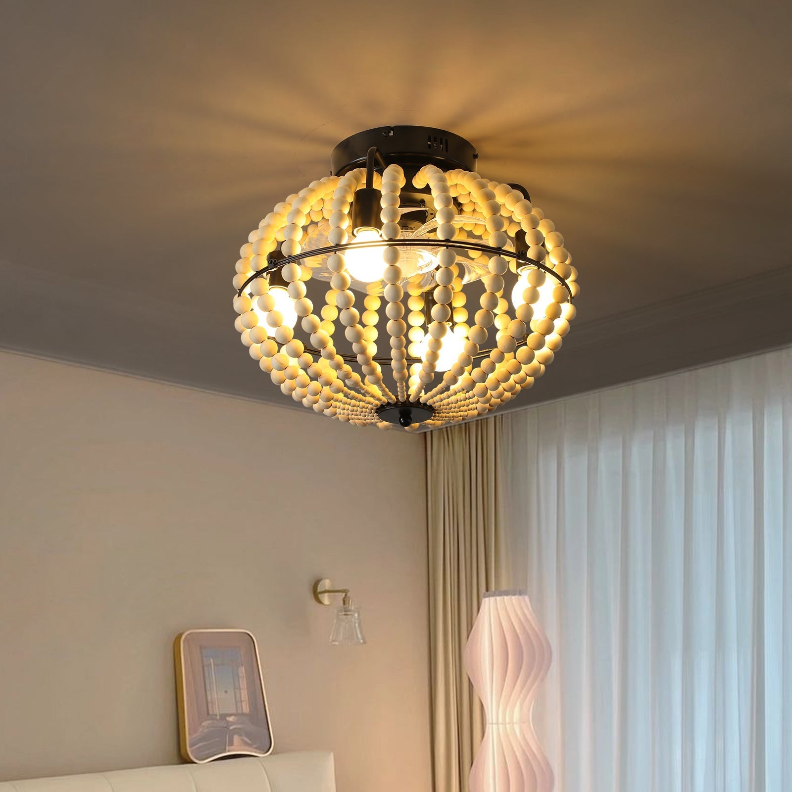 Beaded Fan Light