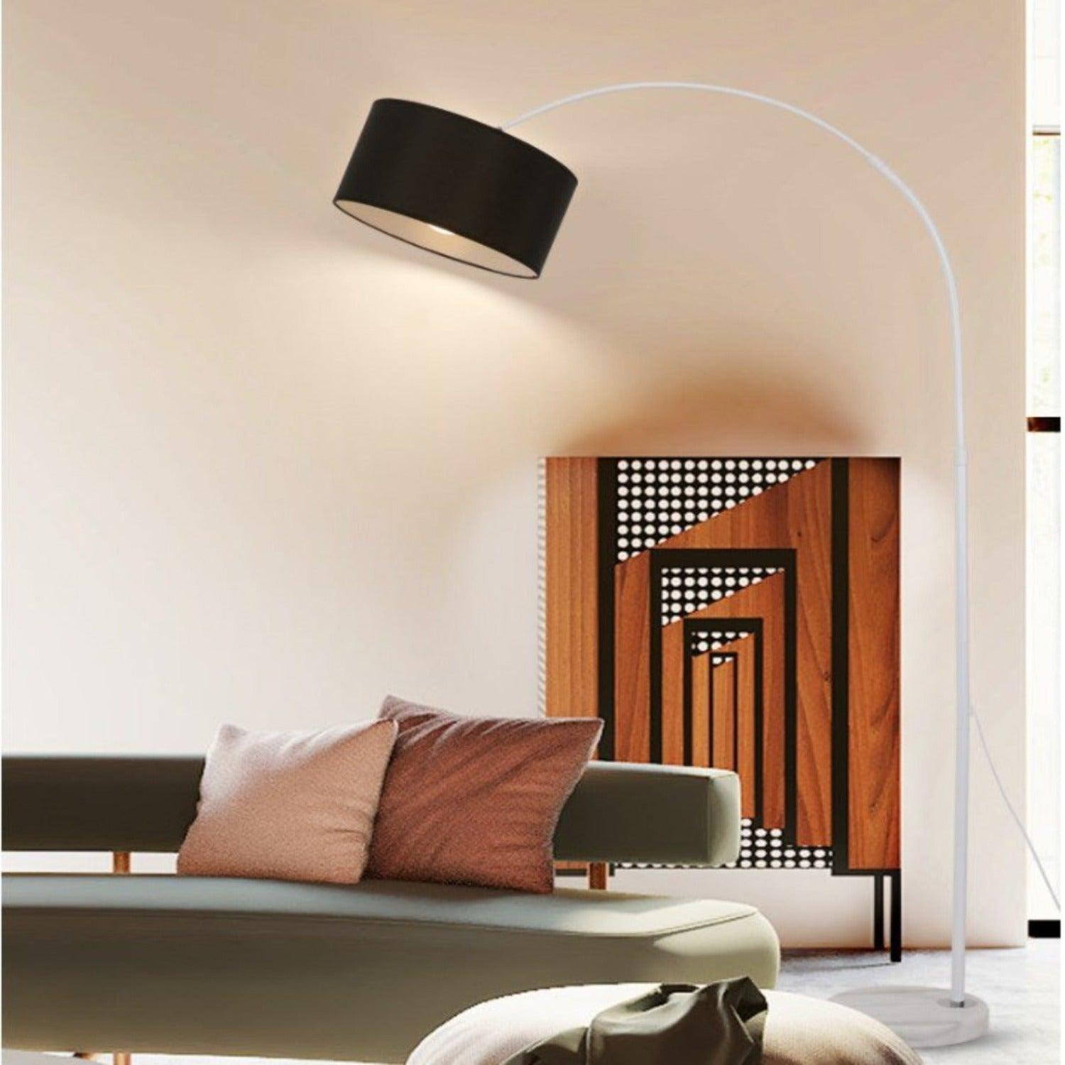 Black Arc Floor Lamp