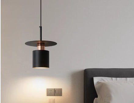 Black Disc Pendant Light