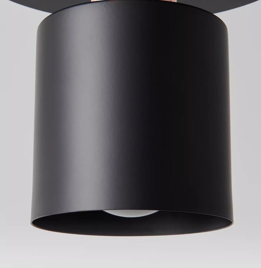 Black Disc Pendant Light