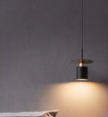 Black Disc Pendant Light