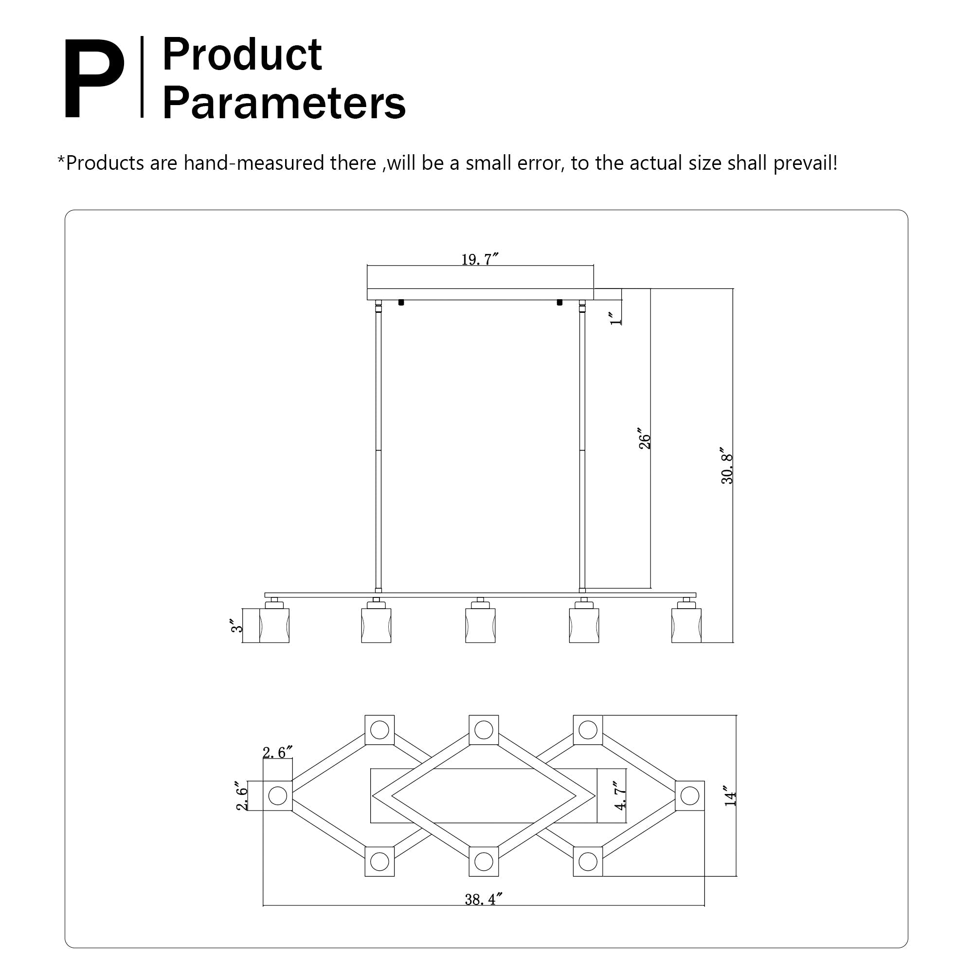 Black Iron Lantern Chandelier