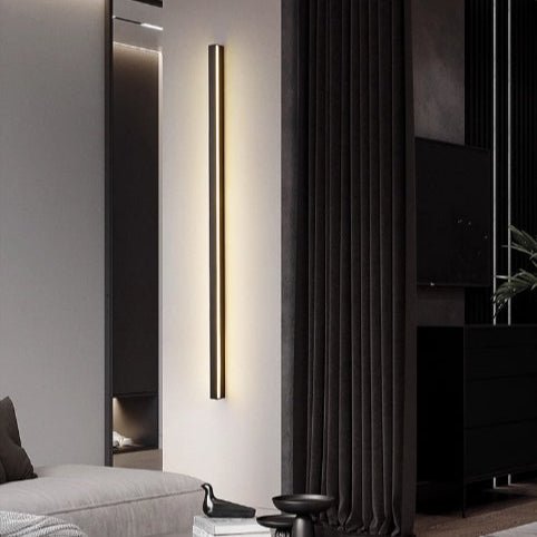 Black Linear Wall Light
