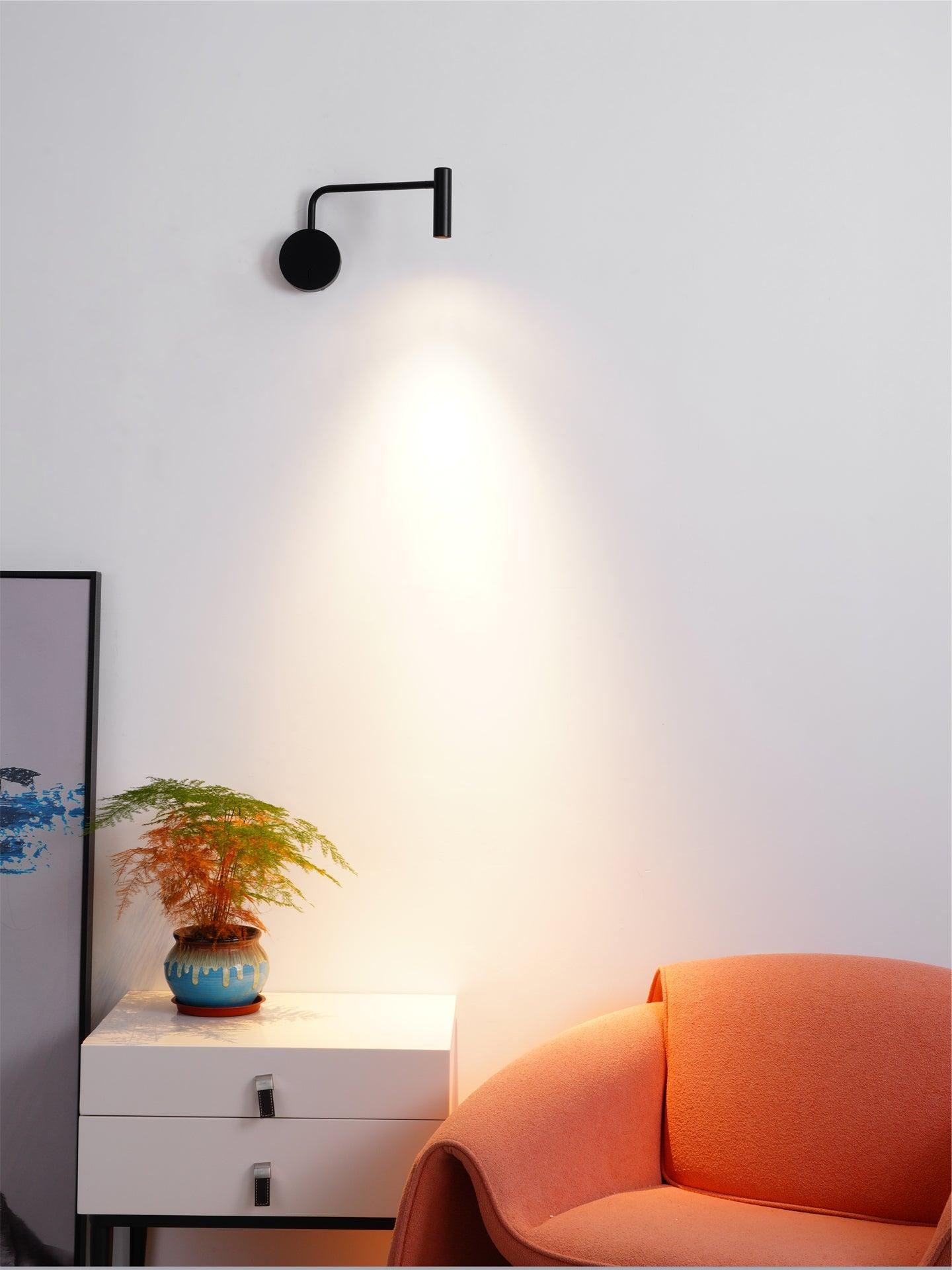 Black Simplicity LED Wall Lamp