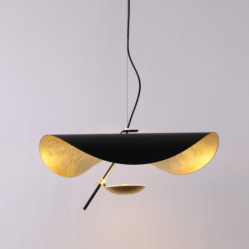 Black Wheel Pendant Light