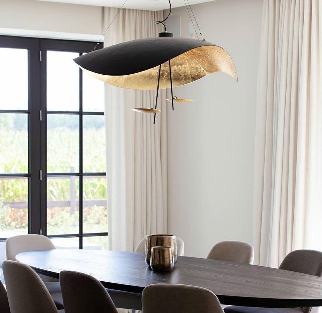 Black Wheel Pendant Light