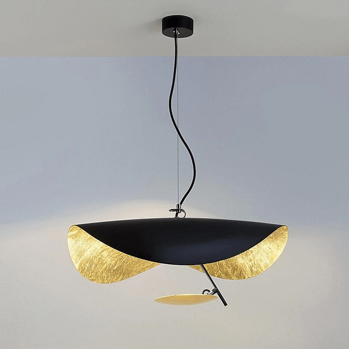 Black Wheel Pendant Light