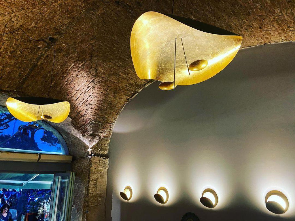 Black Wheel Pendant Light