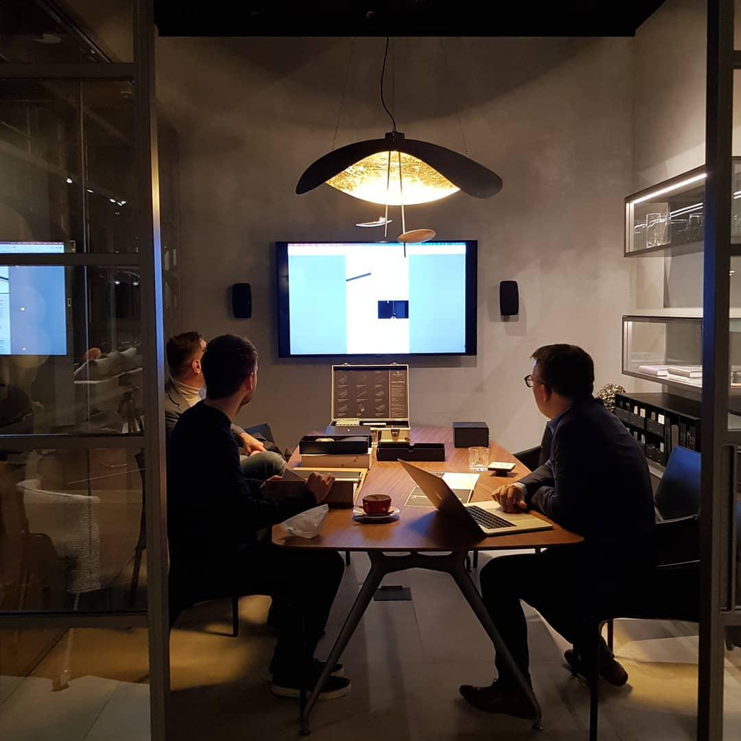 Black Wheel Pendant Light