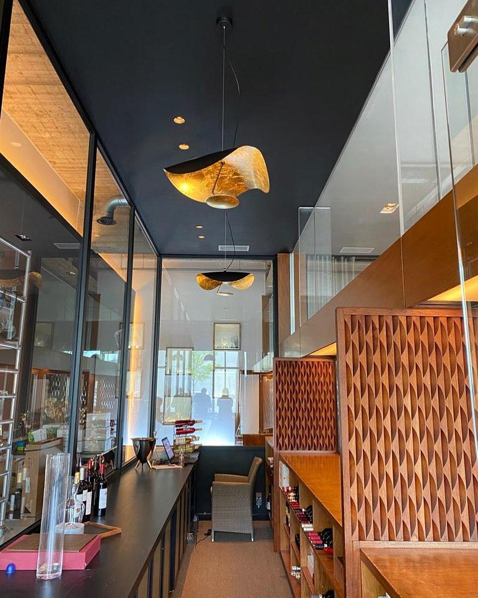 Black Wheel Pendant Light