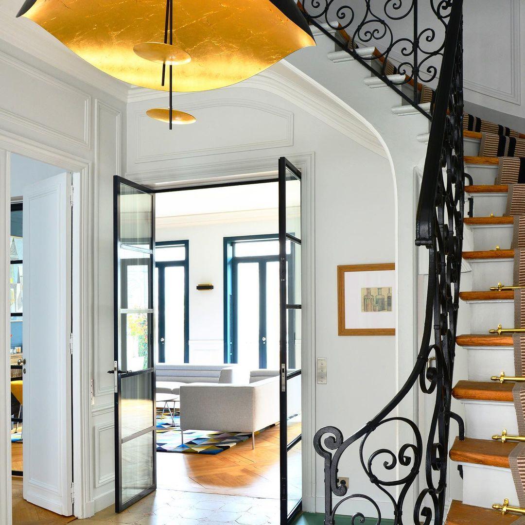 Black Wheel Pendant Light