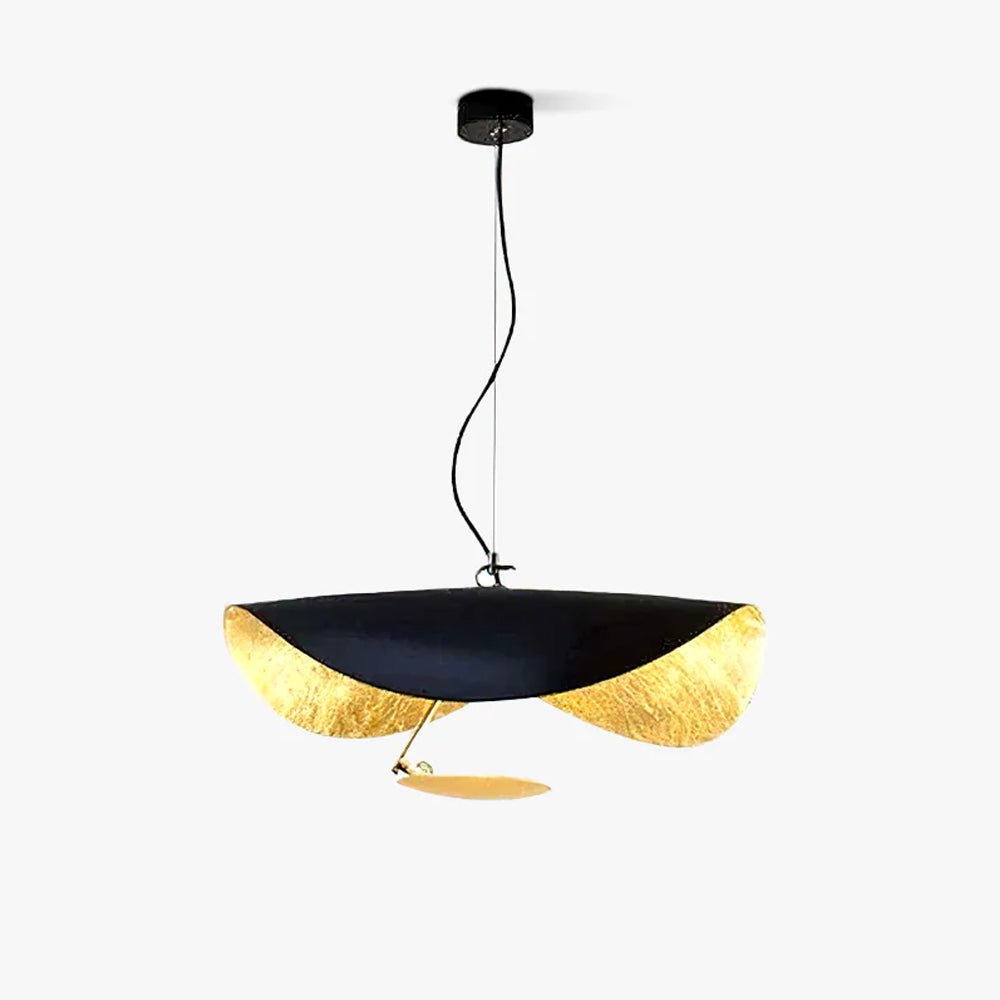 Black Wheel Pendant Light