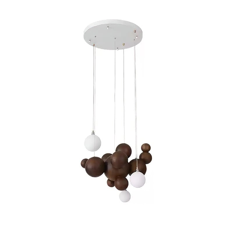 Bubble Wood Balls Chandelier - ZozHome