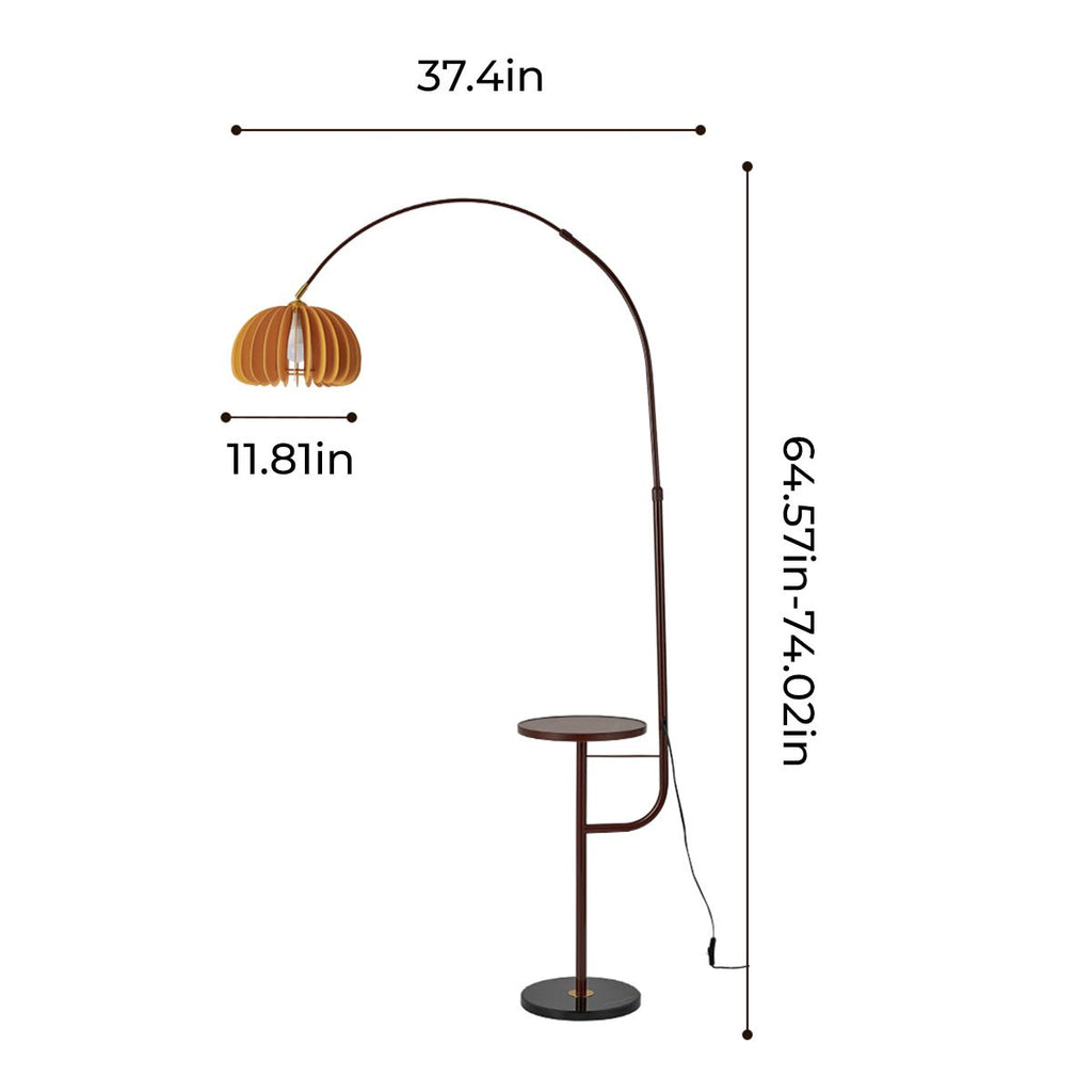 Cadenza Wooden Pumpkin Floor Lamp