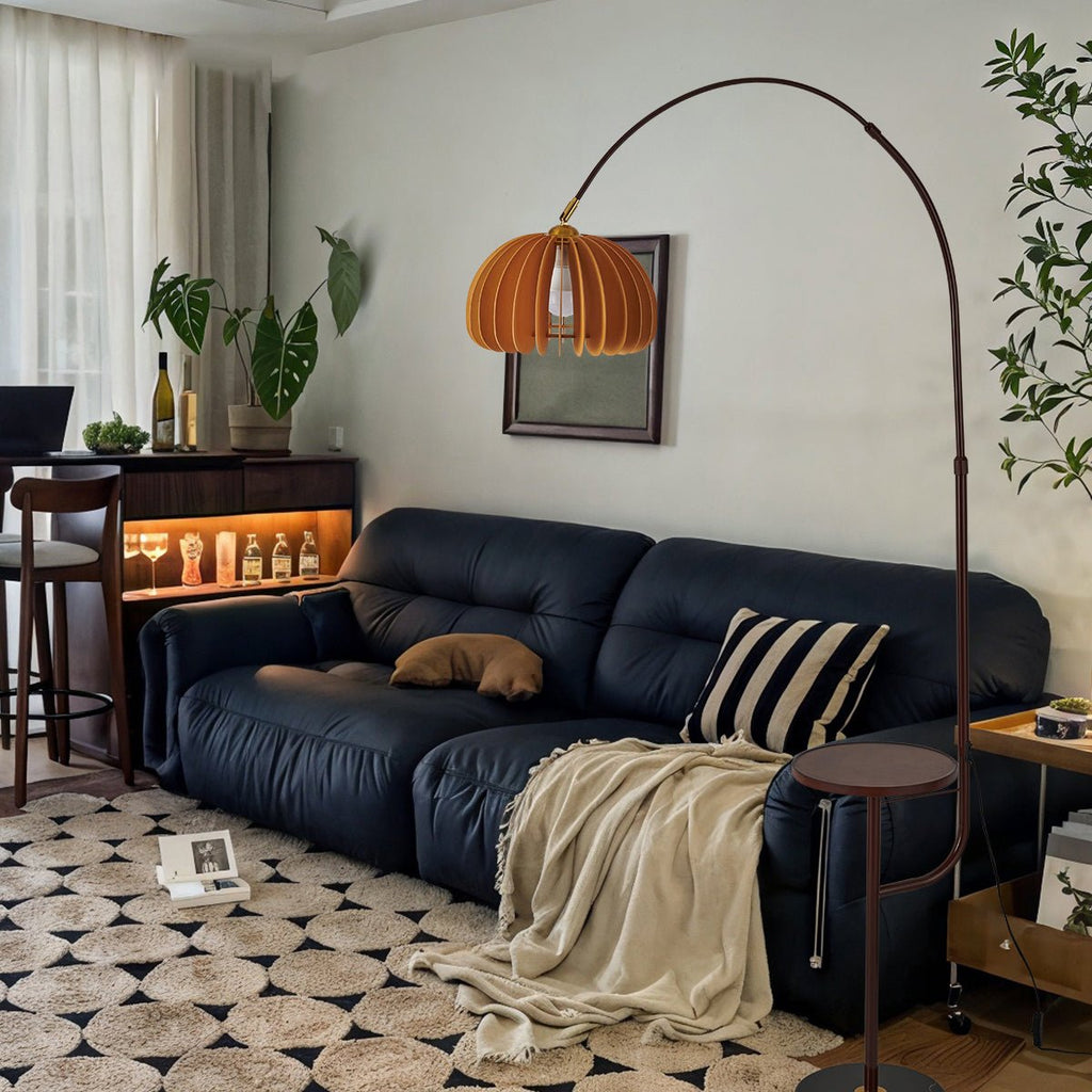 Cadenza Wooden Pumpkin Floor Lamp