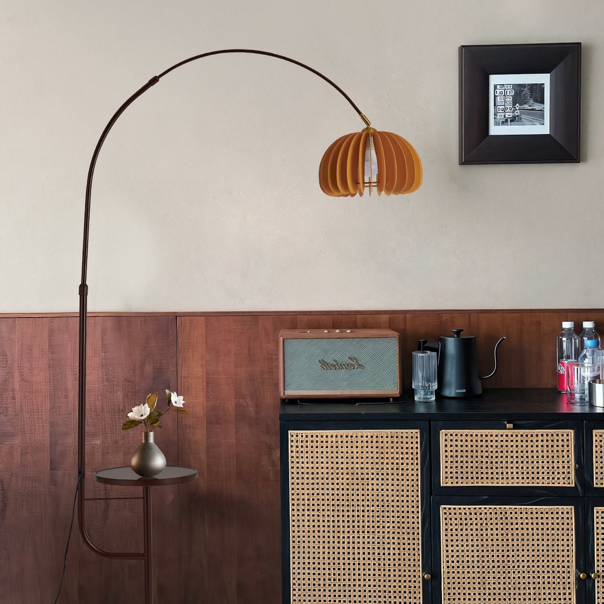 Cadenza Wooden Pumpkin Floor Lamp