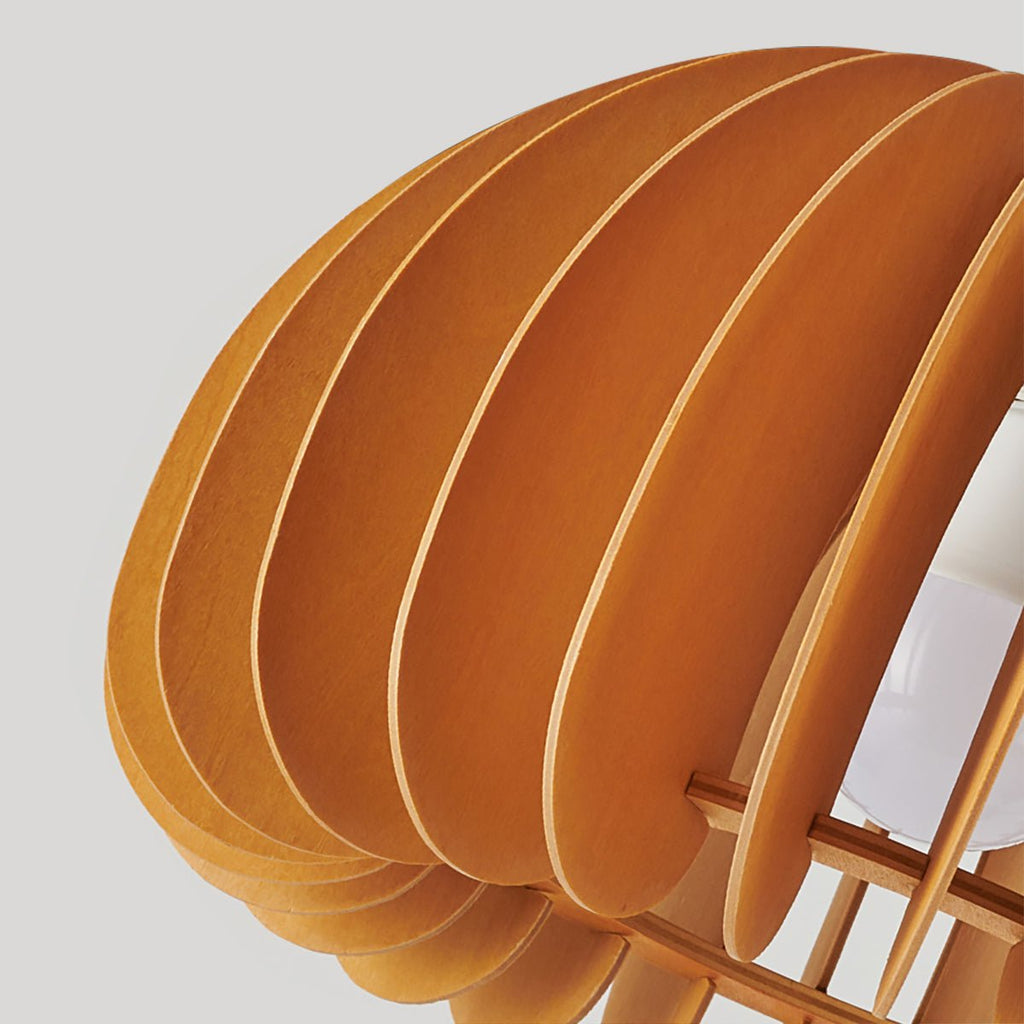 Cadenza Wooden Pumpkin Floor Lamp