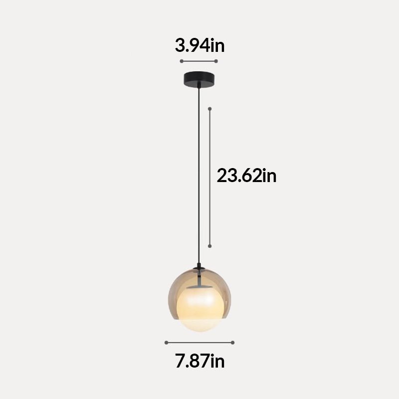 Celestia Double Glass Pendant Light